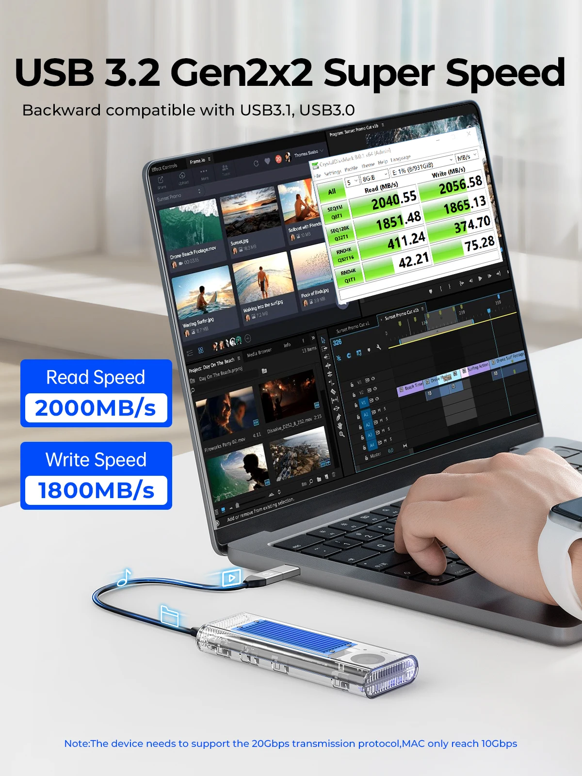 ORICO Obudowa SSD M.2 NVMe 20  – Thunderbolt 4 External Ssd 4Tb recenzja i cena